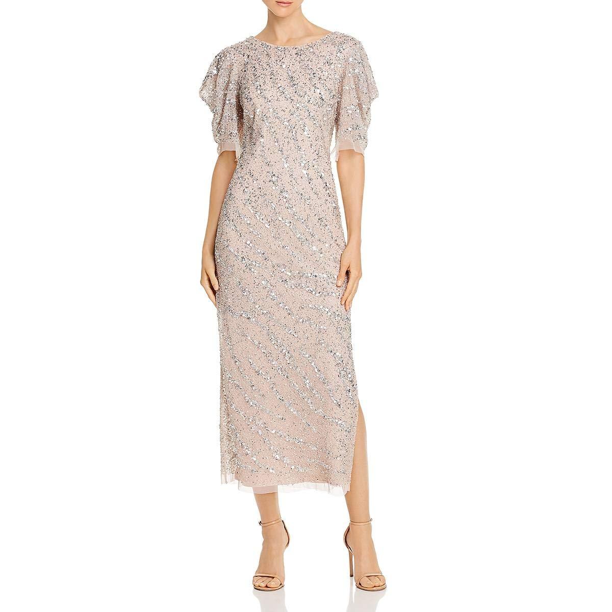 Adrianna Papell Beaded Ankle Length 