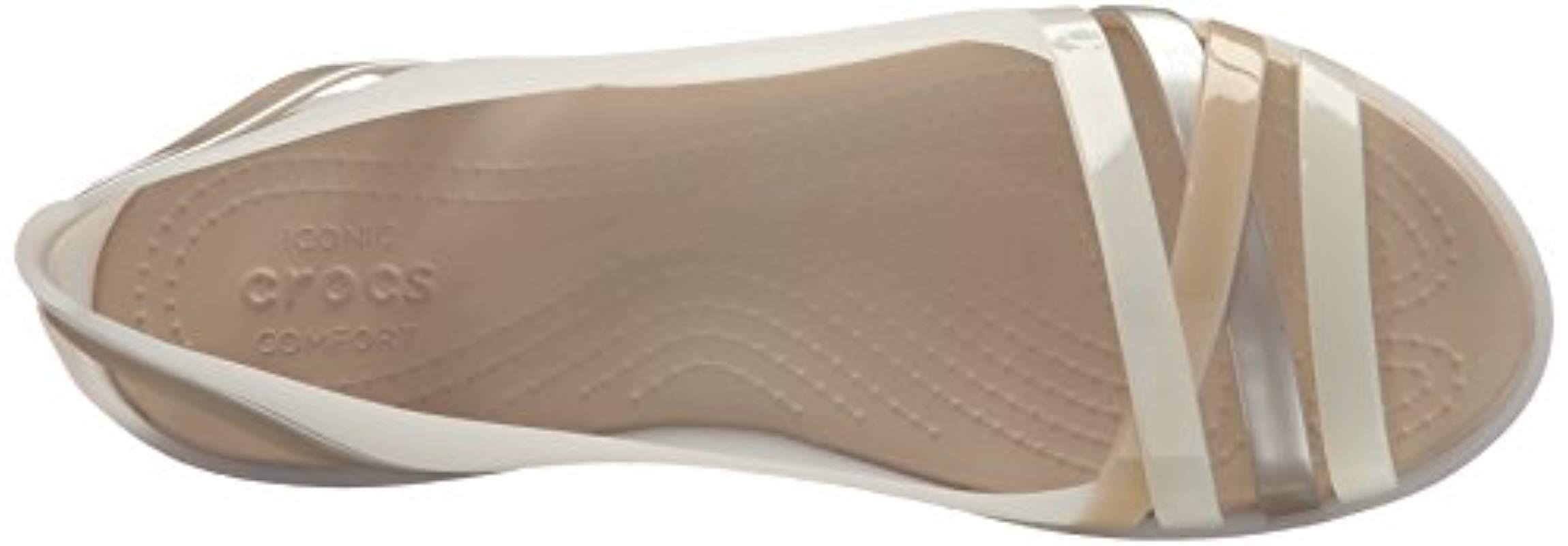 Crocs™ Isabella Huarache 2 Flat W Peep-toe | Lyst