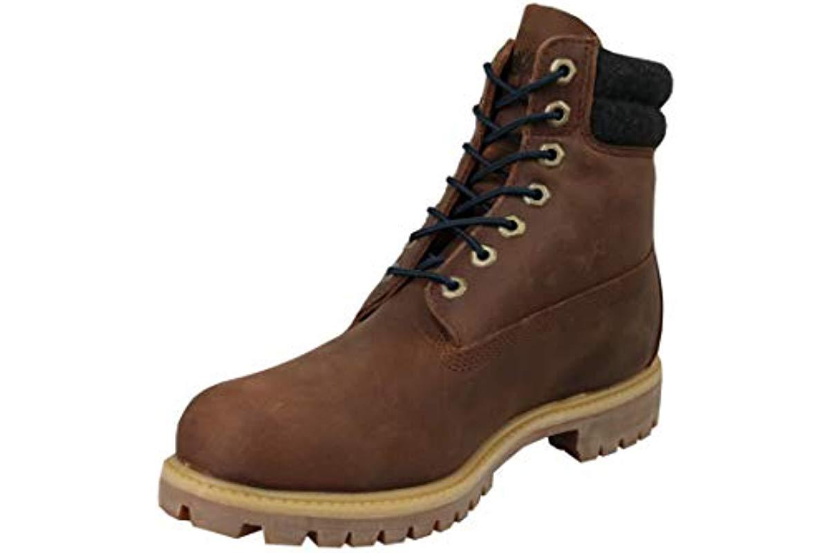timberland 6 inch double collar boots rawhide saddleback
