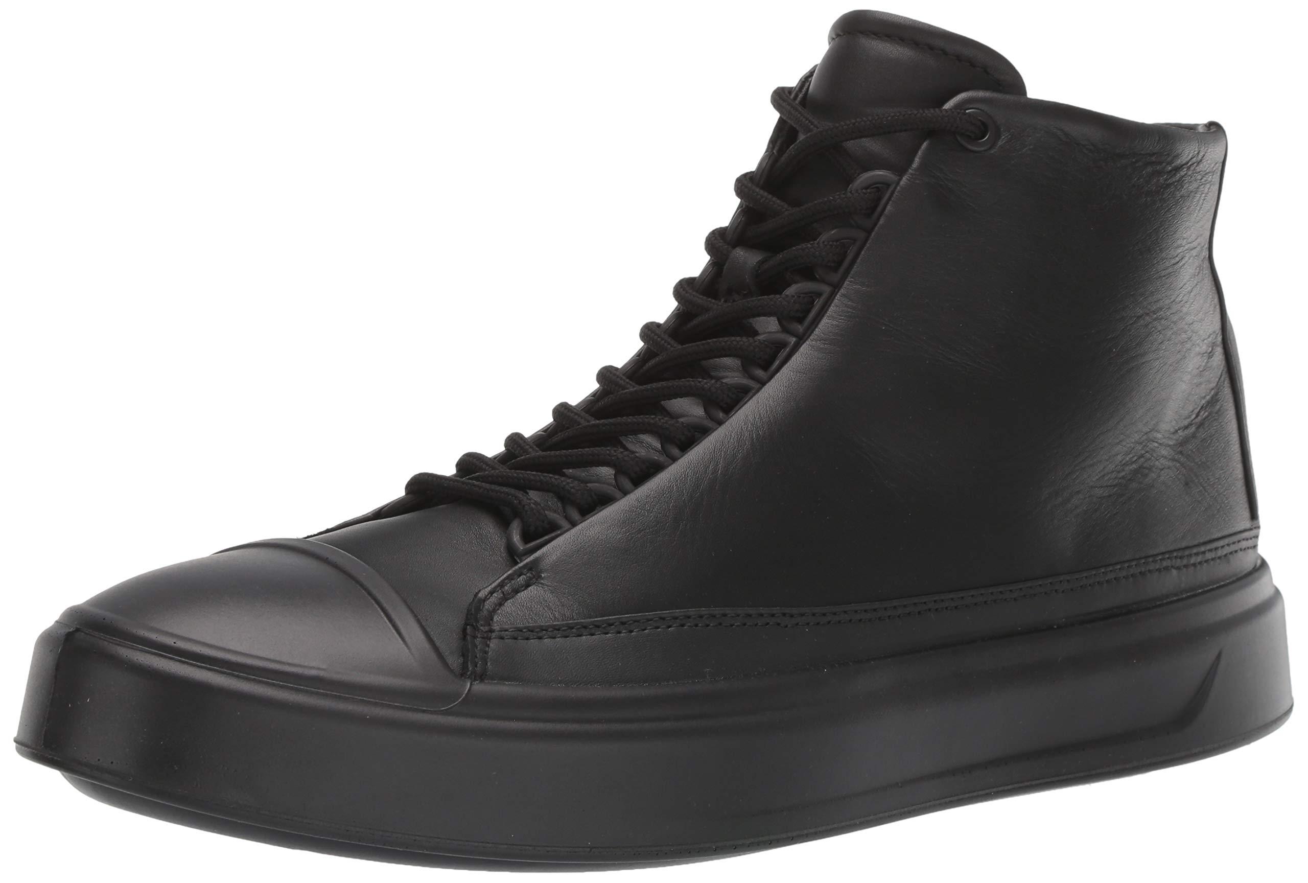 Ecco Flexure T-cap High Sneaker in Black for Men | Lyst