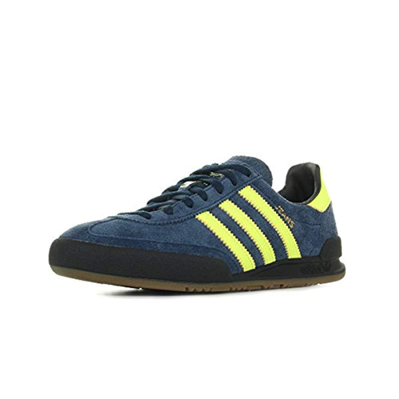 adidas jeans trainers blue and yellow