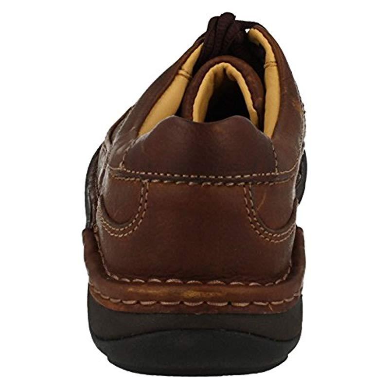 clarks nature three mahogany leather