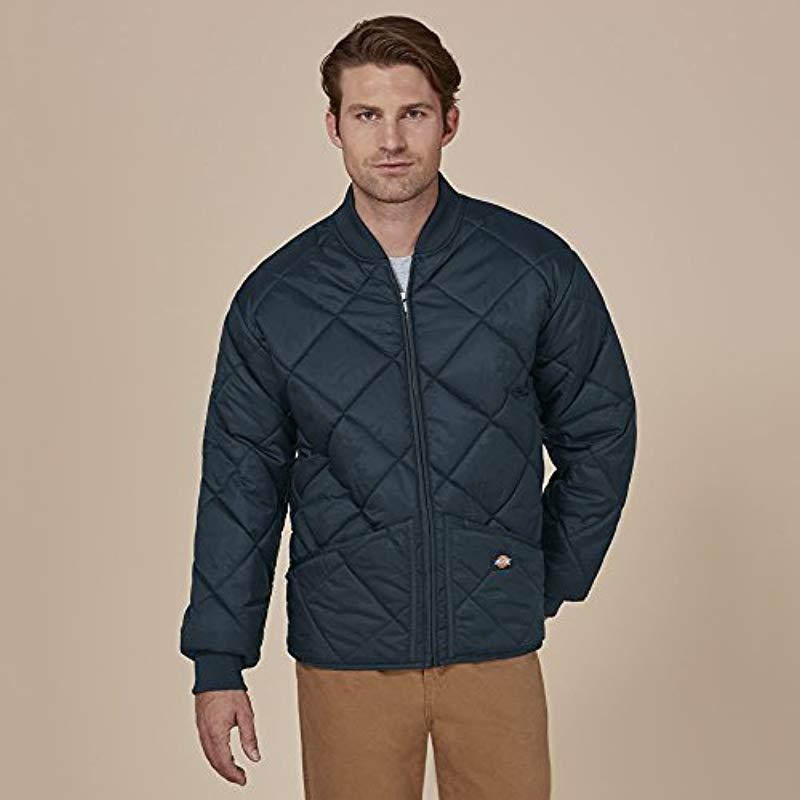 Dickies Mens Big-Tall Diamond Quilted Nylon Jacket, Men Outerwear ...