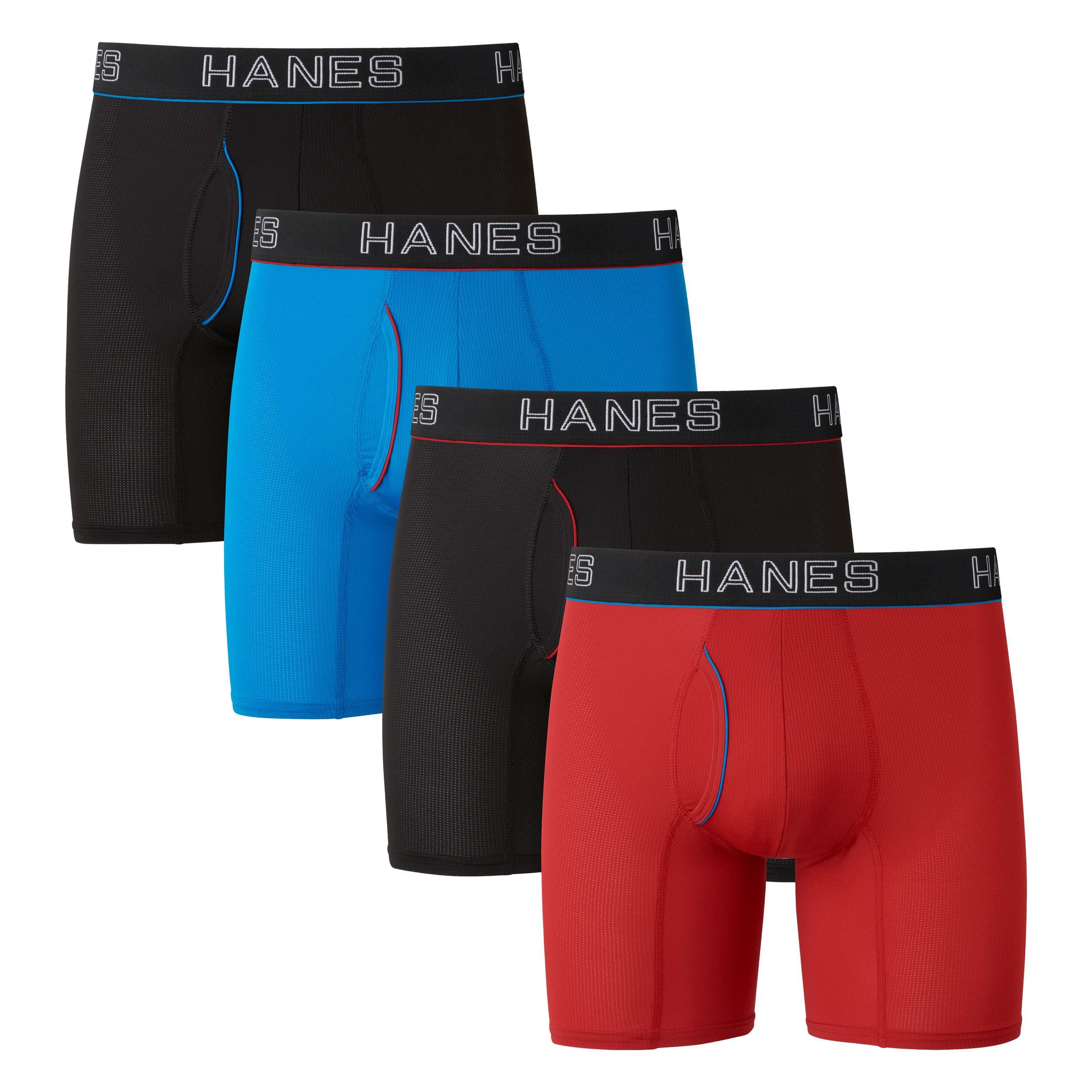 Hanes Ultimate Comfort Flex Fit Ultra Lightweight Mesh Boxer Brief 4 Pack In Red For Men Lyst 0956