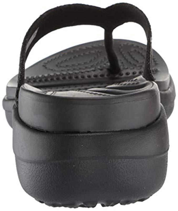 crocs wedge flip