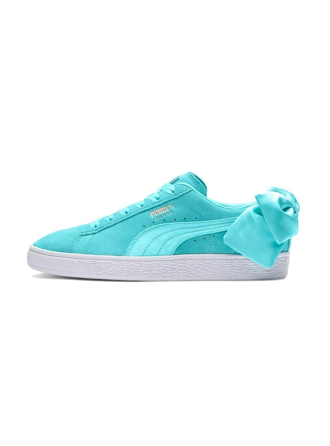 PUMA Suede Bow Trainers in Blue | Lyst UK