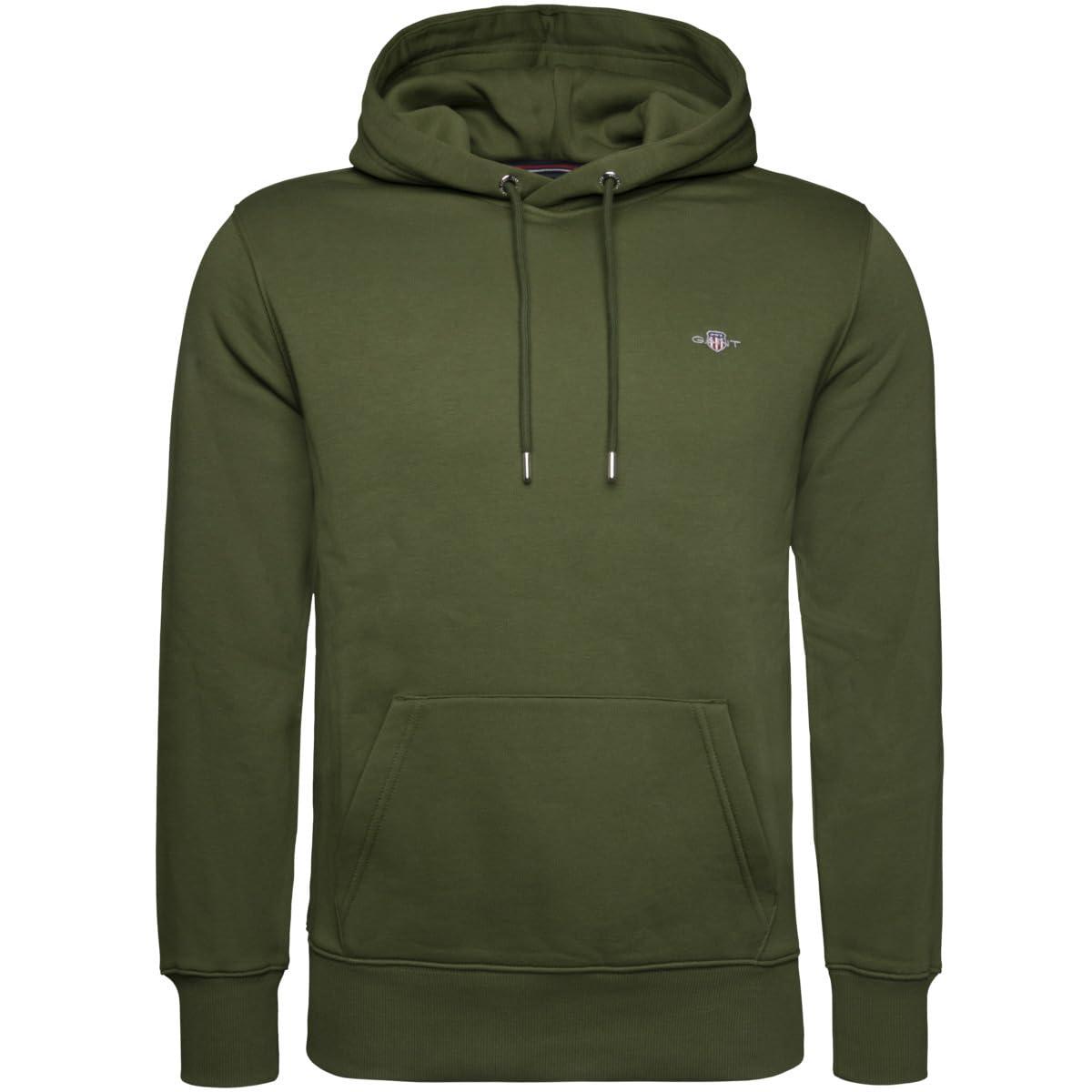 GANT Reg Shield Hoodie Hooded Sweatshirt in Green for Men Lyst UK