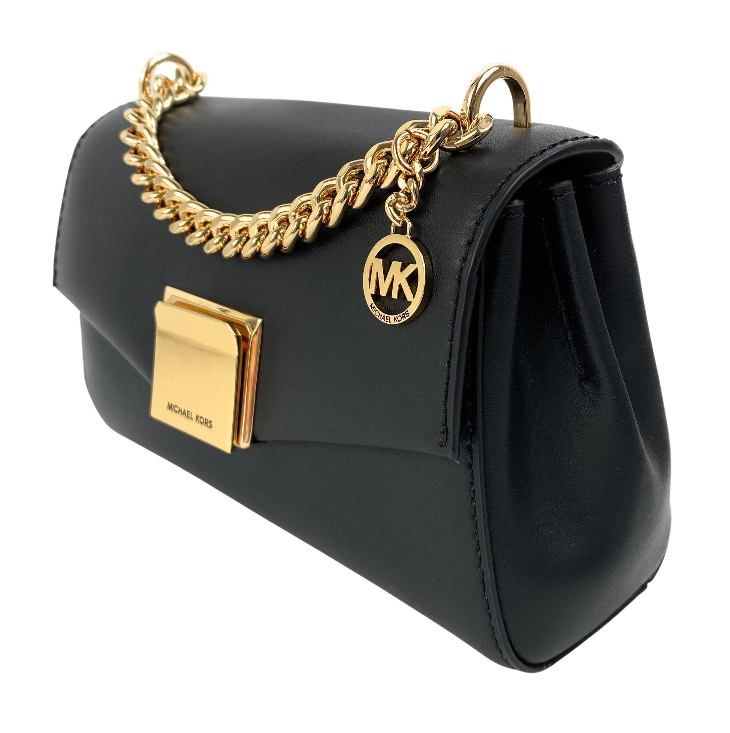 Michael Kors Lita Small Leather Crossbody Bag in Black Lyst DE