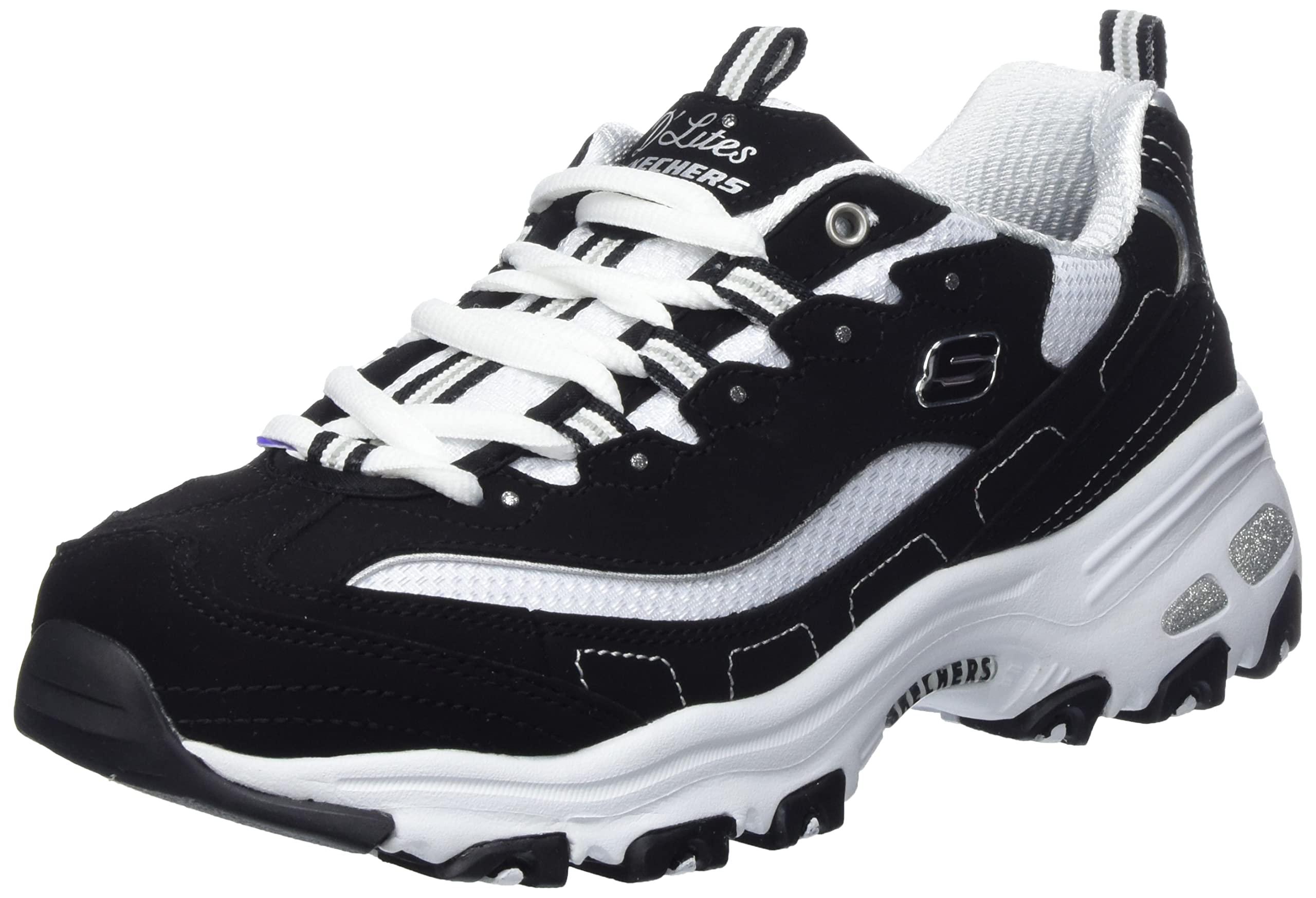 Skechers D'lites-me Time Sneaker in Black | Lyst