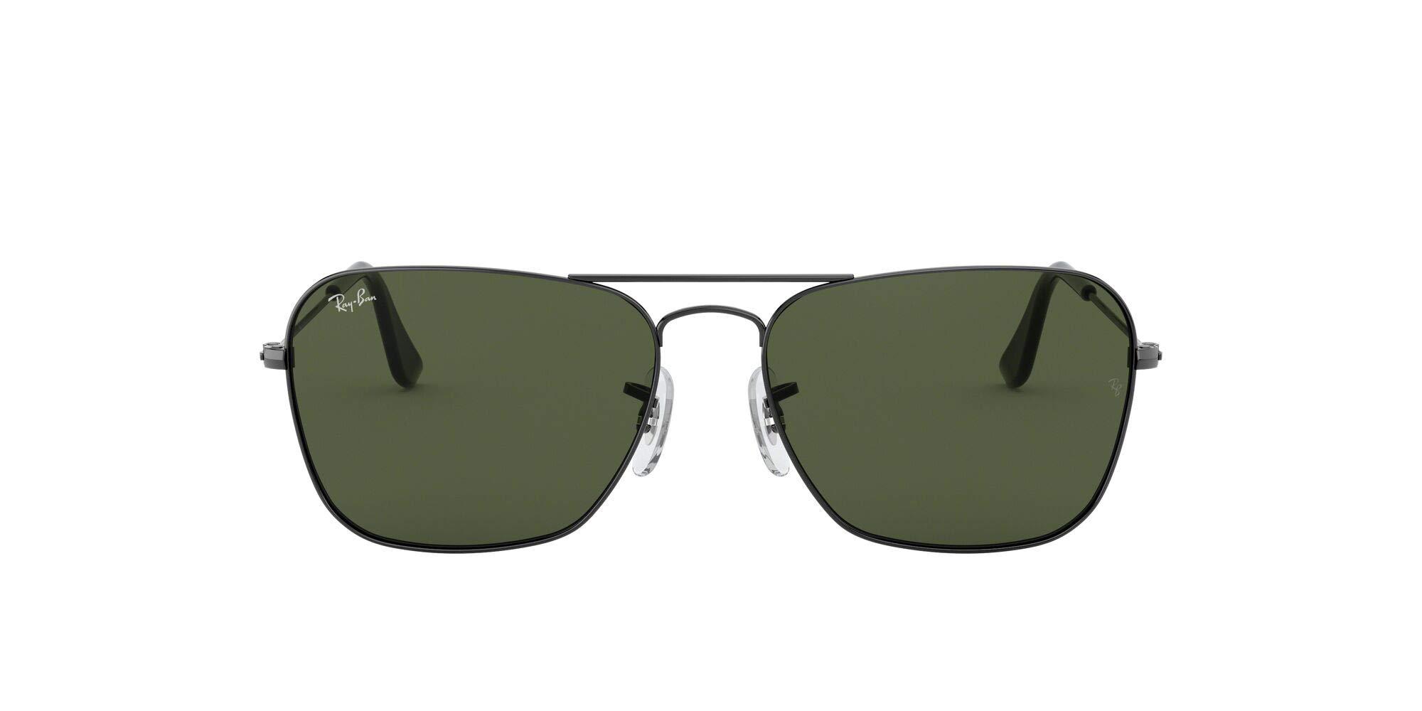 Ray-Ban Rb3136 Caravan Square Sunglasses, Gunmetal/green, 58 Mm - Save 38%  - Lyst
