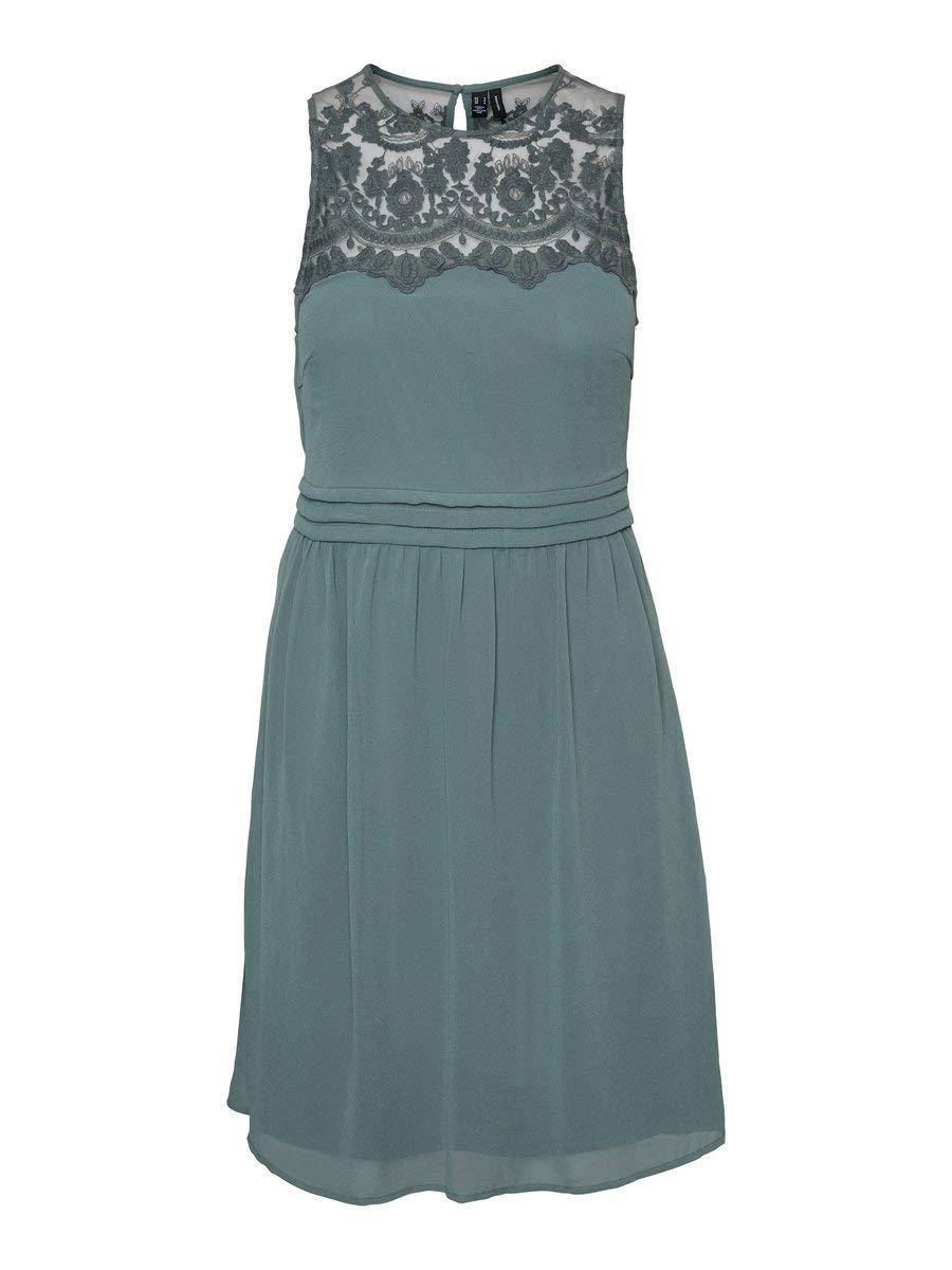 Vero Moda Minikleid Spitzen MNight Sky in Grün - Lyst