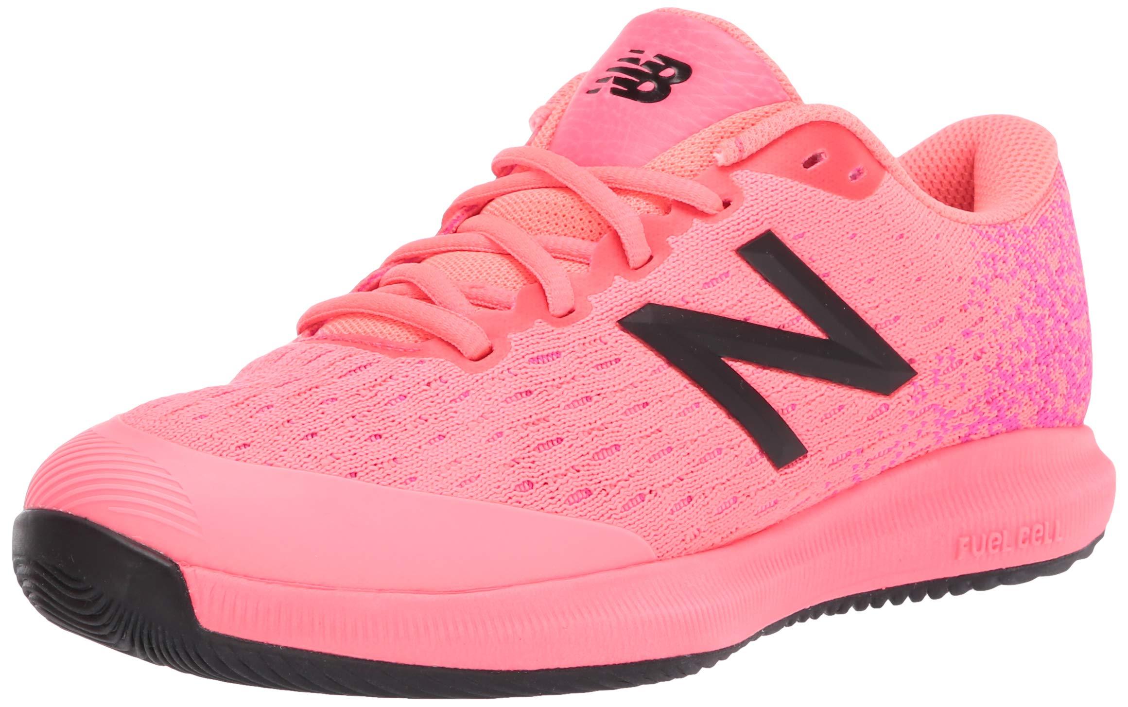 New Balance 996v4 Hard Court Tennis Shoe in Guava/White (Pink 
