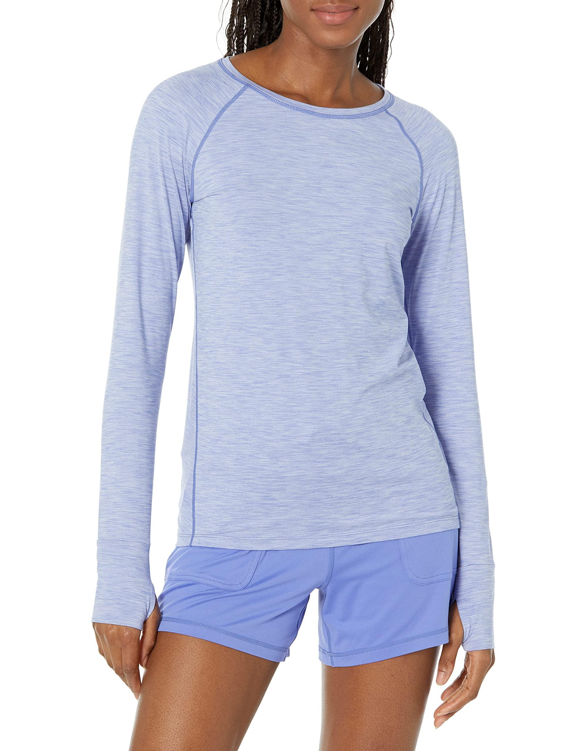 Amazon Essentials Brushed Tech Stretch Long-sleeve Crewneck Shirt in Blue |  Lyst