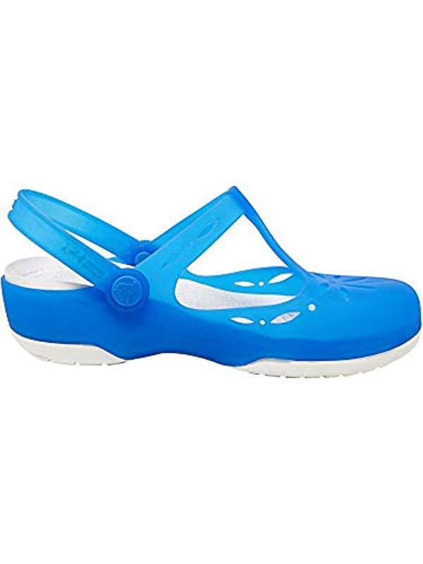 Crocs™ Carlie Cutout Clog in Blue | Lyst