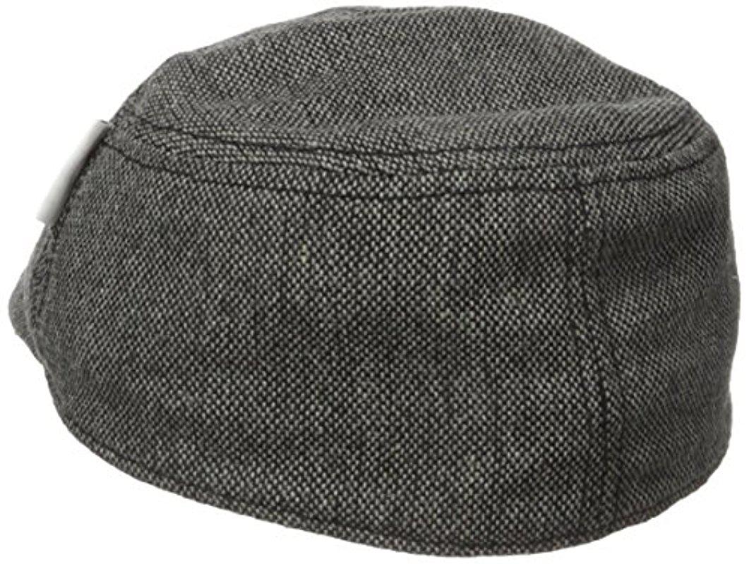 Ben Sherman Wool Pieced Fitted Driving Cap in Black for ...