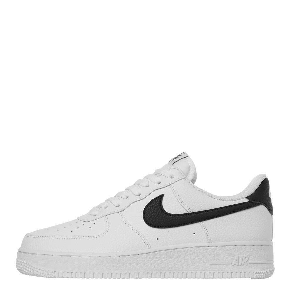 white nike shoes with black tick