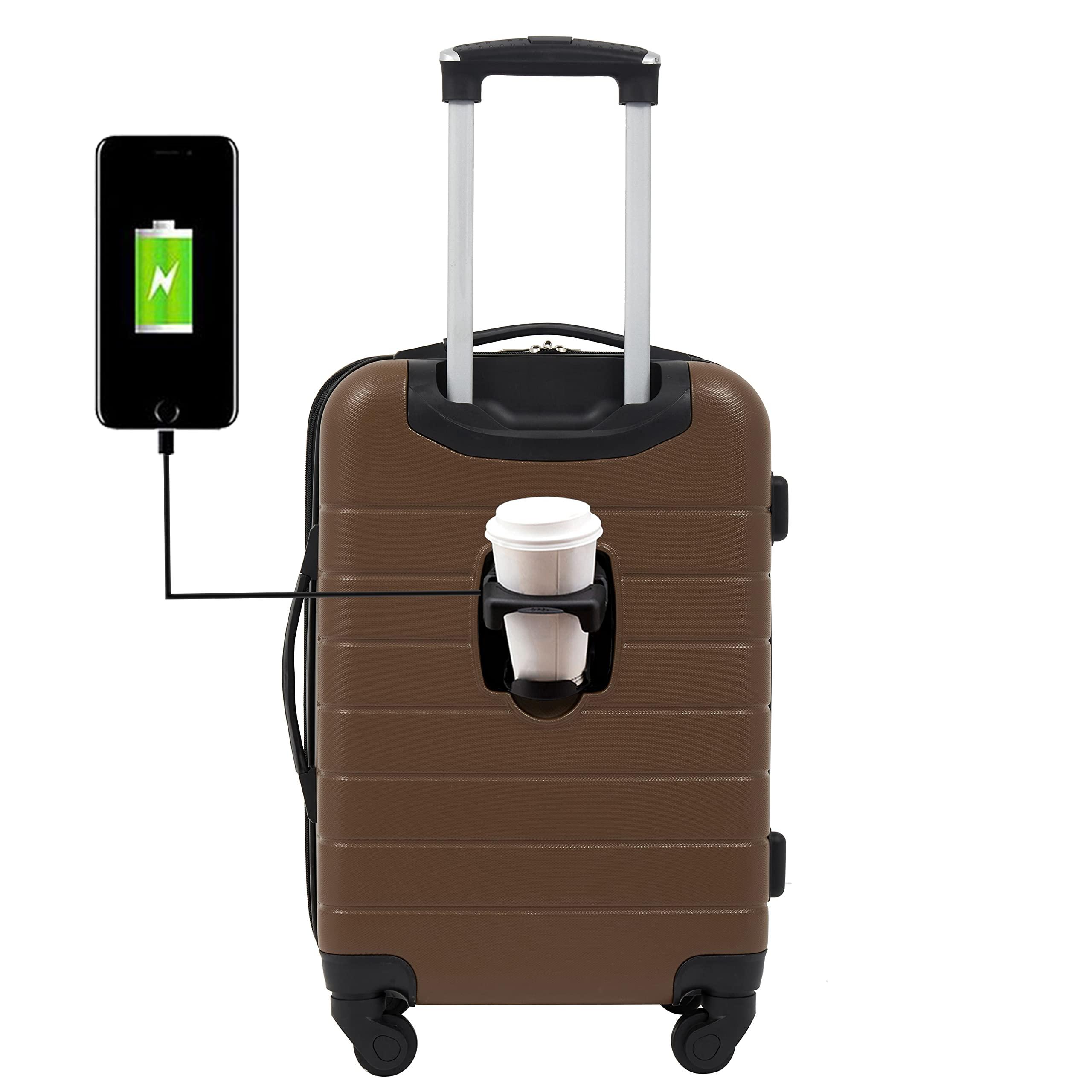 Wrangler Smart Luggage Set With Cup Holder And Usb Port in Brown Lyst