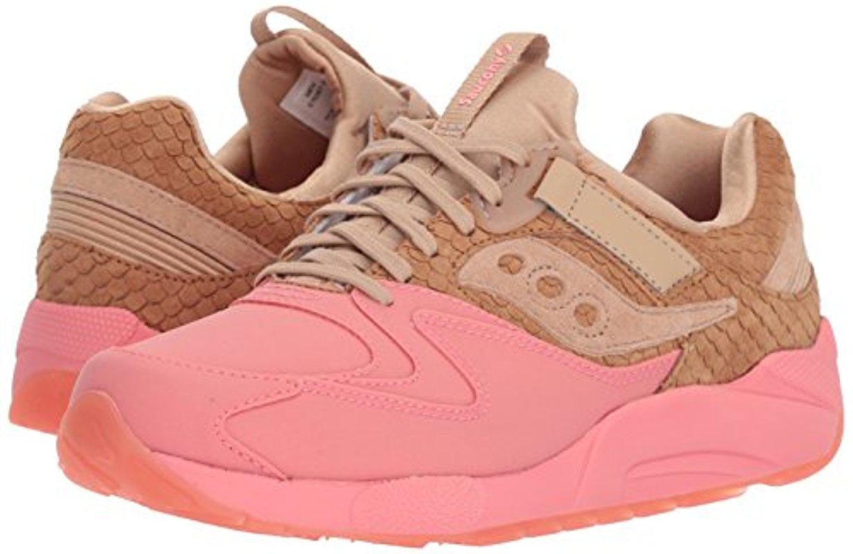 Saucony Rubber Originals Grid 9000 Ht Running Shoe in Tan/Pink (Pink) for  Men - Lyst