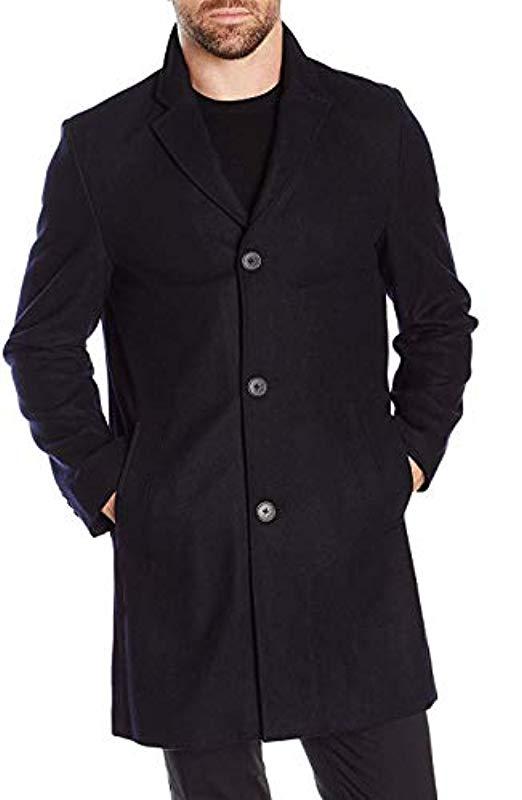 tommy hilfiger italian wool topcoat