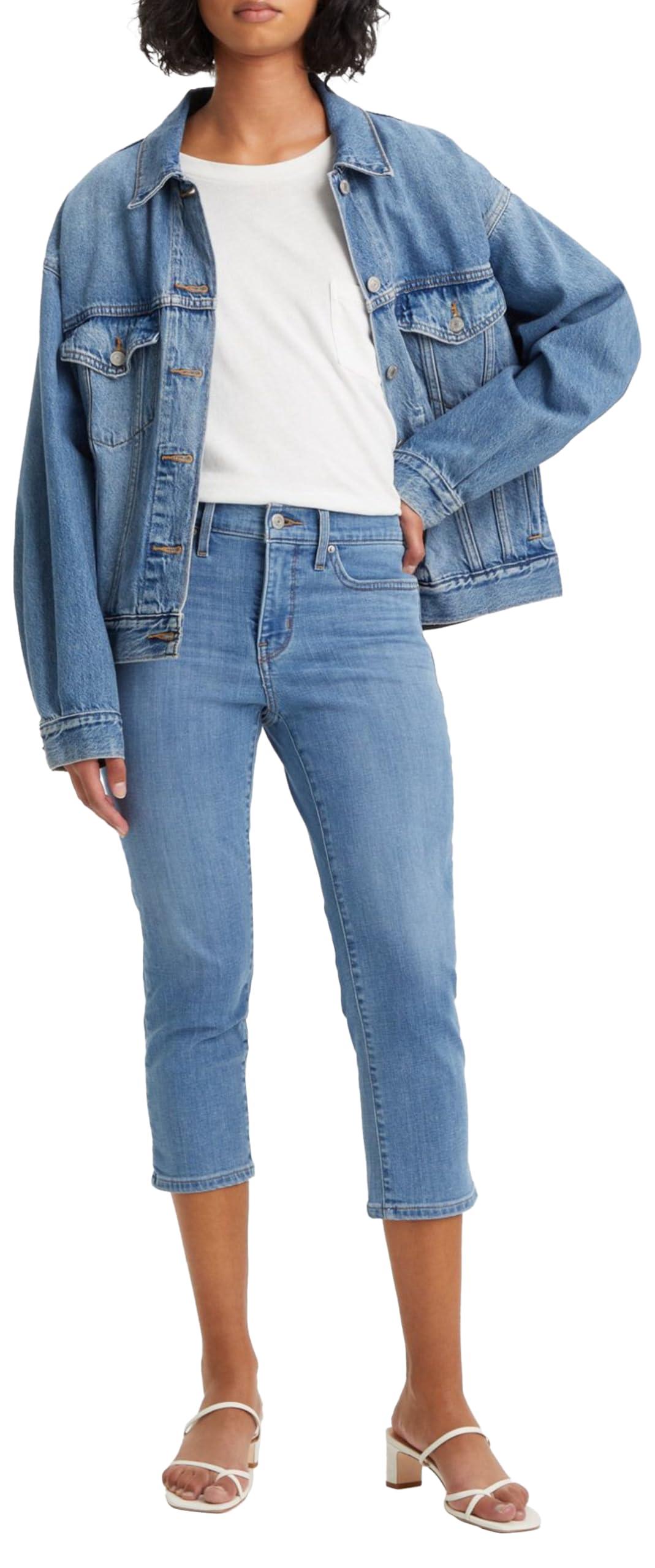 Levi s 311 Shaping Skn Capri 22 Jeans in Blue Lyst UK
