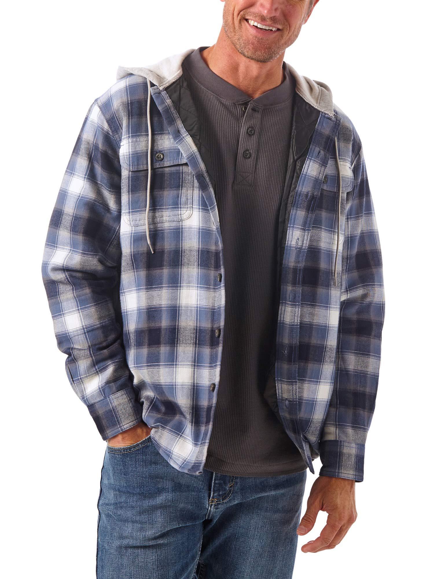 light blue flannel men's