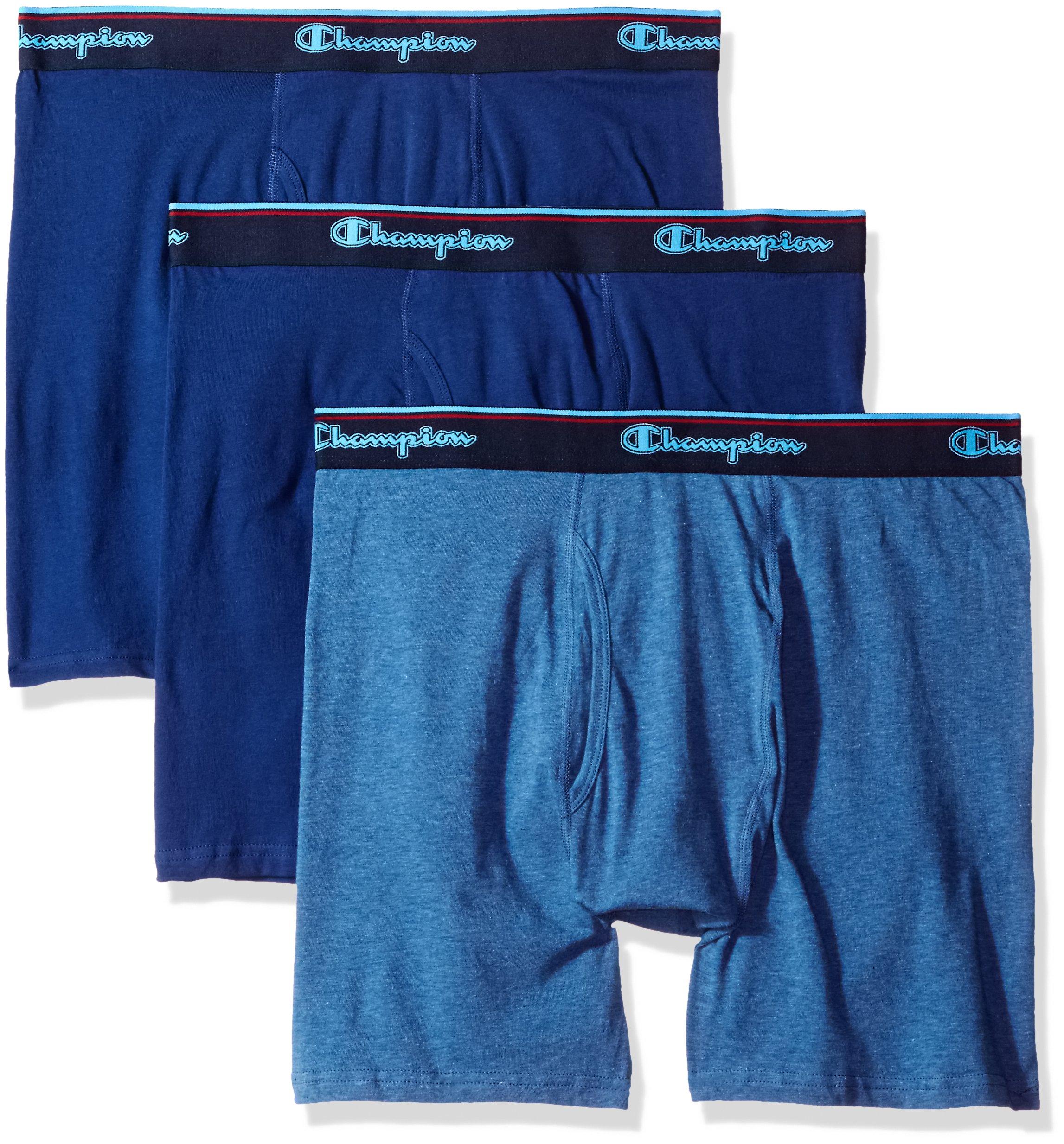 Champion 3-pack Smart Temp Boxer Brief in Blue for Men