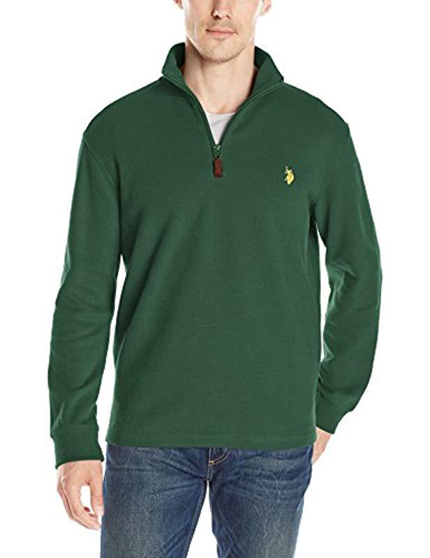 us polo assn quarter zip pullover