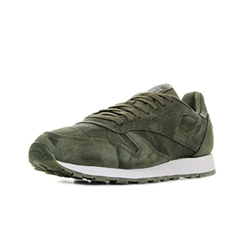 reebok classic leather olive green