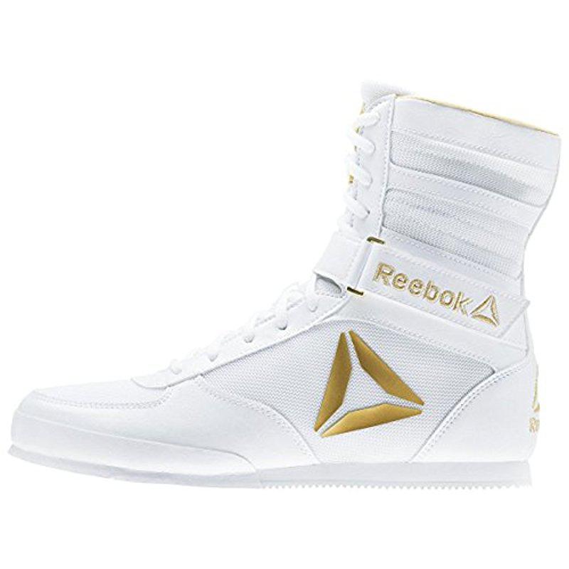 Reebok Synthetic Boxing Boot-buck Cross Trainer in White/Gold (White) for  Men - Lyst