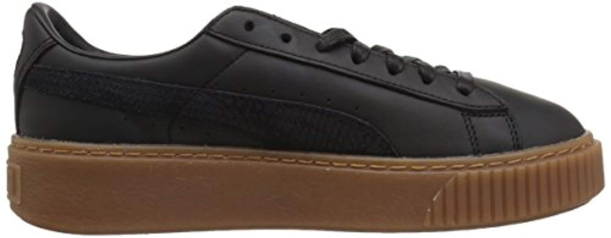 puma basket platform euphoria gum