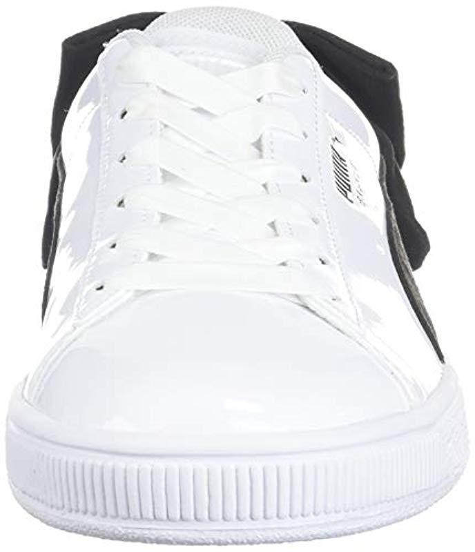 puma basket bow white