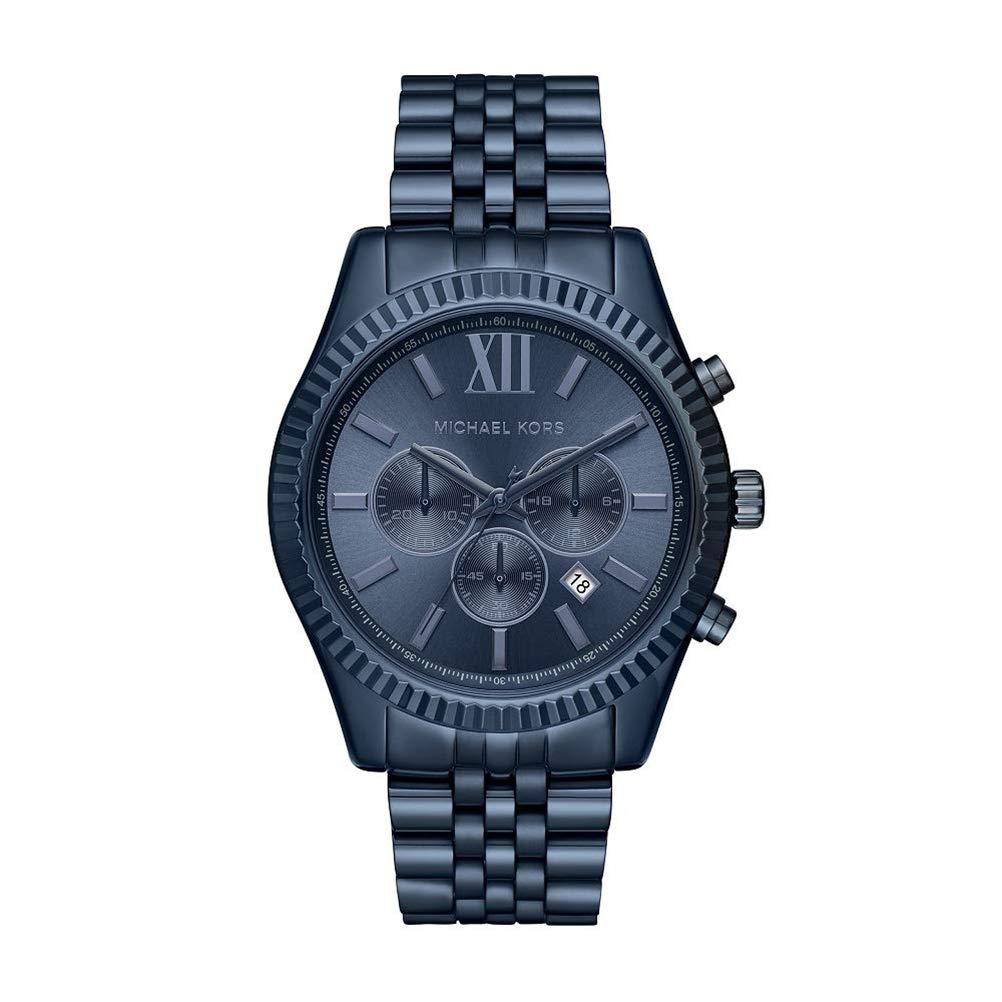 Michael Kors Lexington Navy Ip Chronograph Watch Mk8480 in Blue ip (Blue)  for Men - Save 18% - Lyst