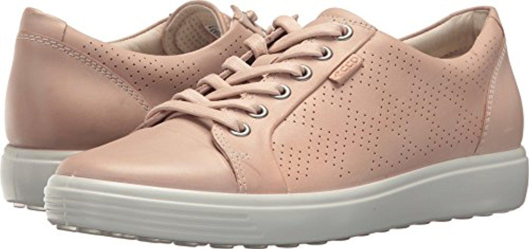 ecco soft perforated fashion sneaker