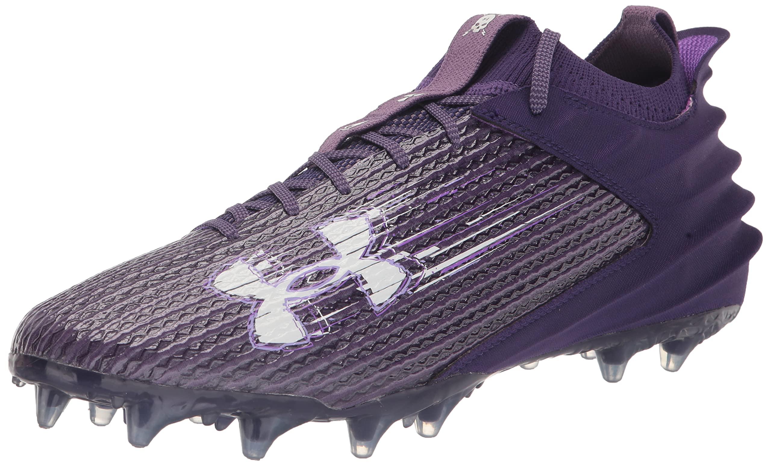 purple and black youth football cleats