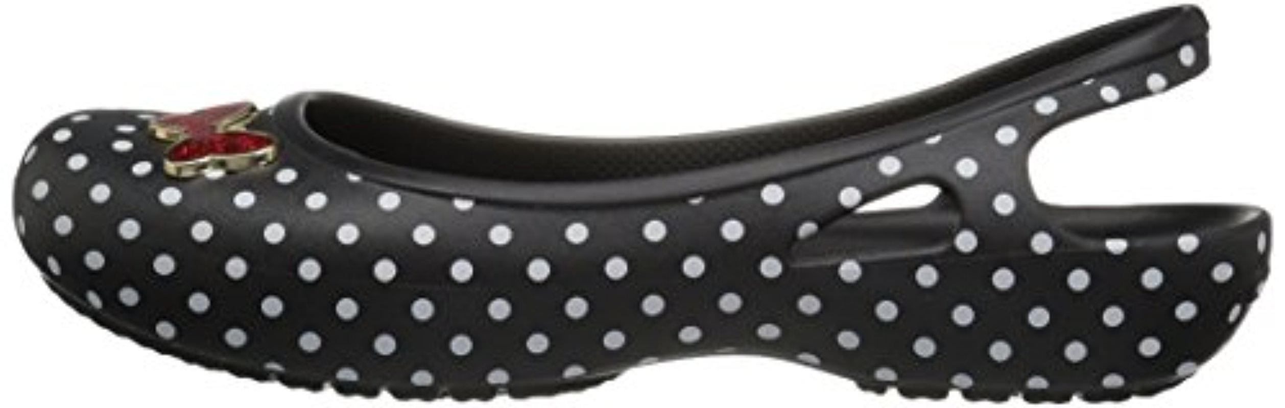 crocs women's kadee minnie mouse slingback