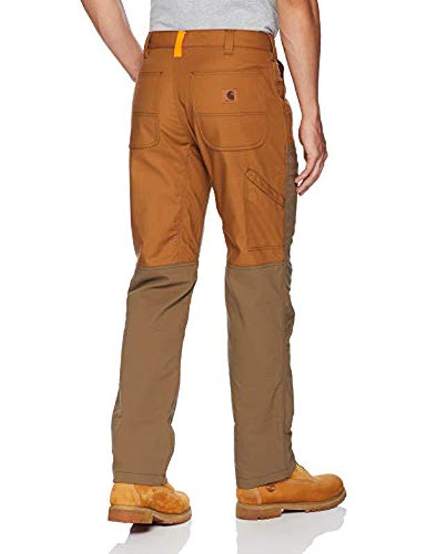 Carhartt Cotton Rugged Flex Upland Field Pant in Brown for Men | Lyst