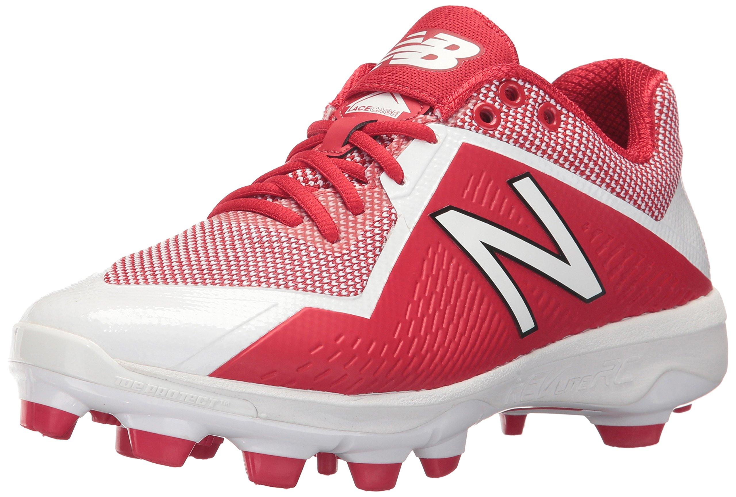 New Balance Lace 4040 V4 Tpu Molded Baseball Shoe in Red/White (Red