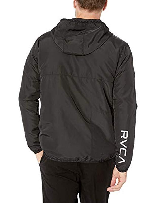 rvca black windbreaker