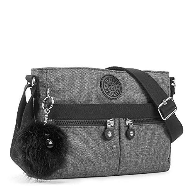 Kipling Angie Solid Convertible Crossbody Bag in Gray Lyst