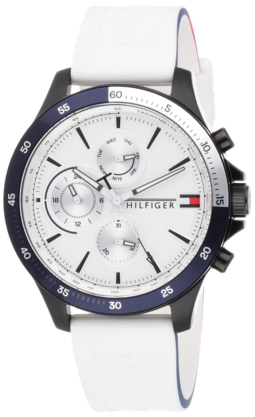 Tommy Hilfiger Multi Zifferblatt Quarz Uhr für mit Weisses  