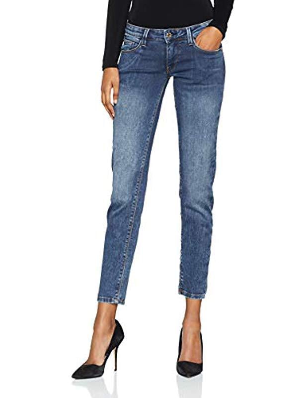 Beverly Jean Skinny Femme Guess en coloris Bleu | Lyst