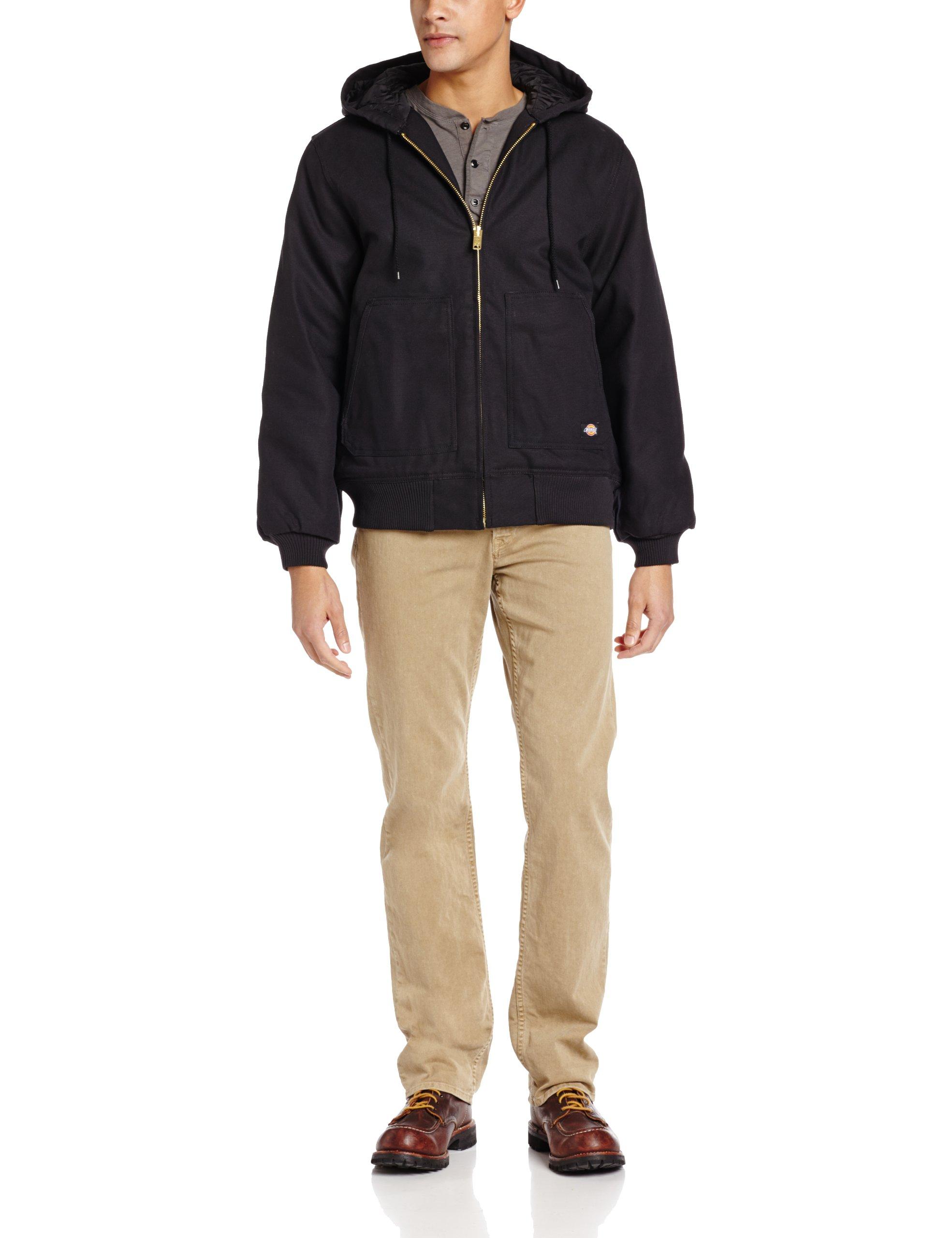 rigid duck hooded jacket
