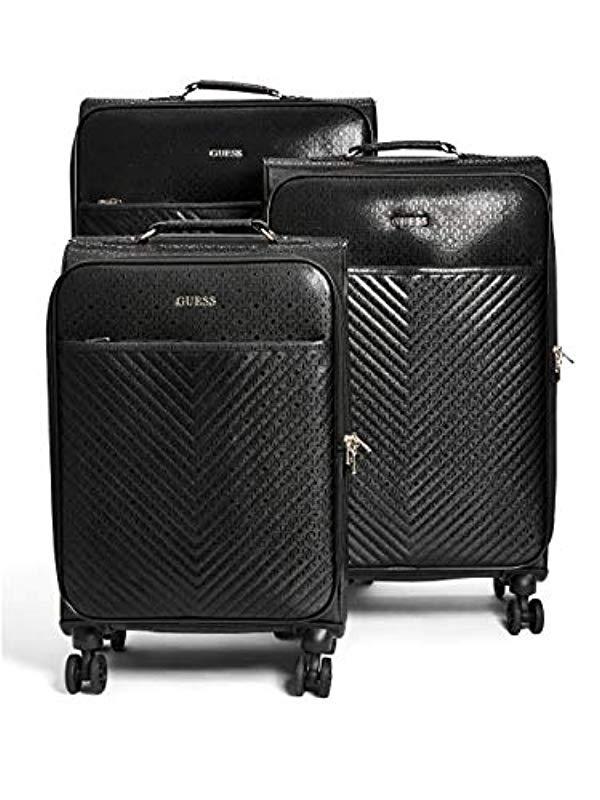 guess suitcase black