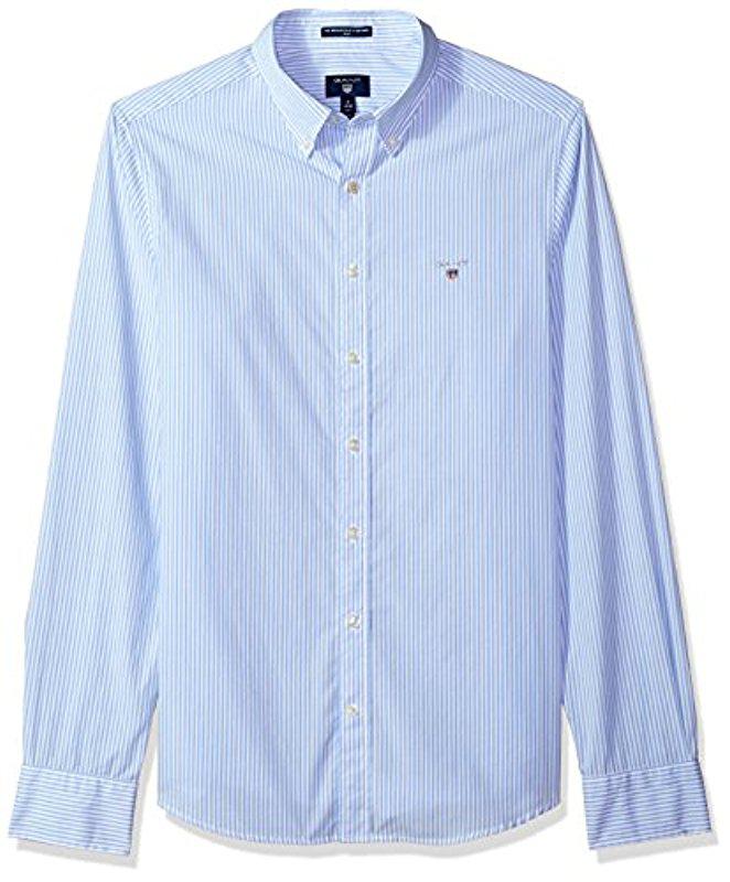 GANT Men/'s The Broadcloth Slim Shirt Blue