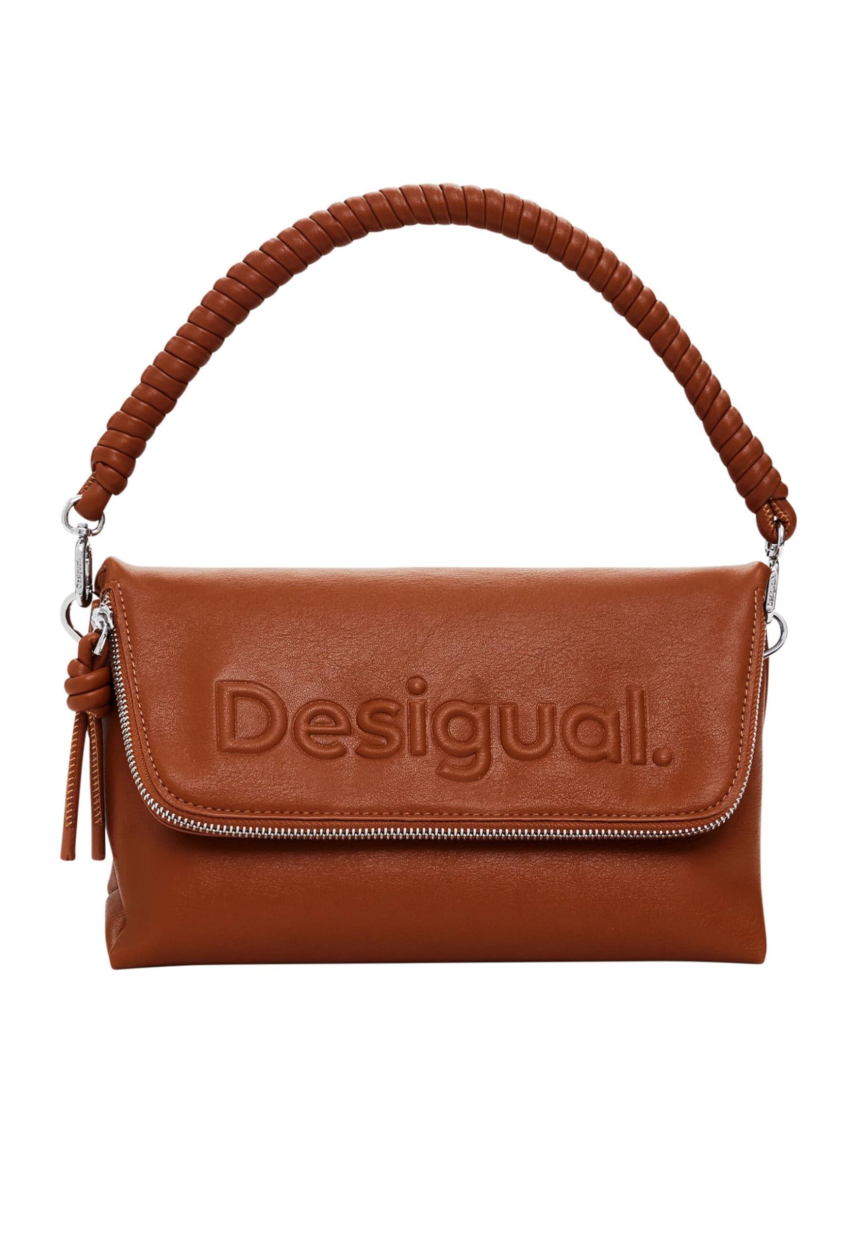 Borsa A Tracolla Desigual Dortmund Donna - Design Con Toppe E Texture, Bianco