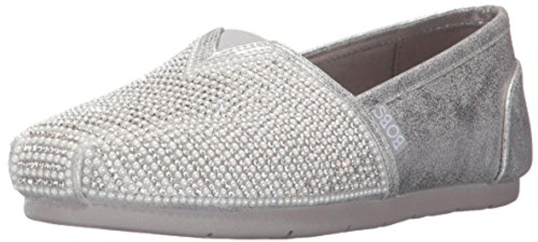 Skechers Bobs Luxe Bobs-big Dreamer Flat in Metallic | Lyst