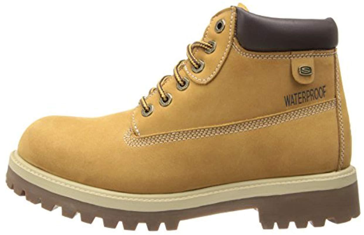 Skechers Leather Verdict Boot for Men - Lyst
