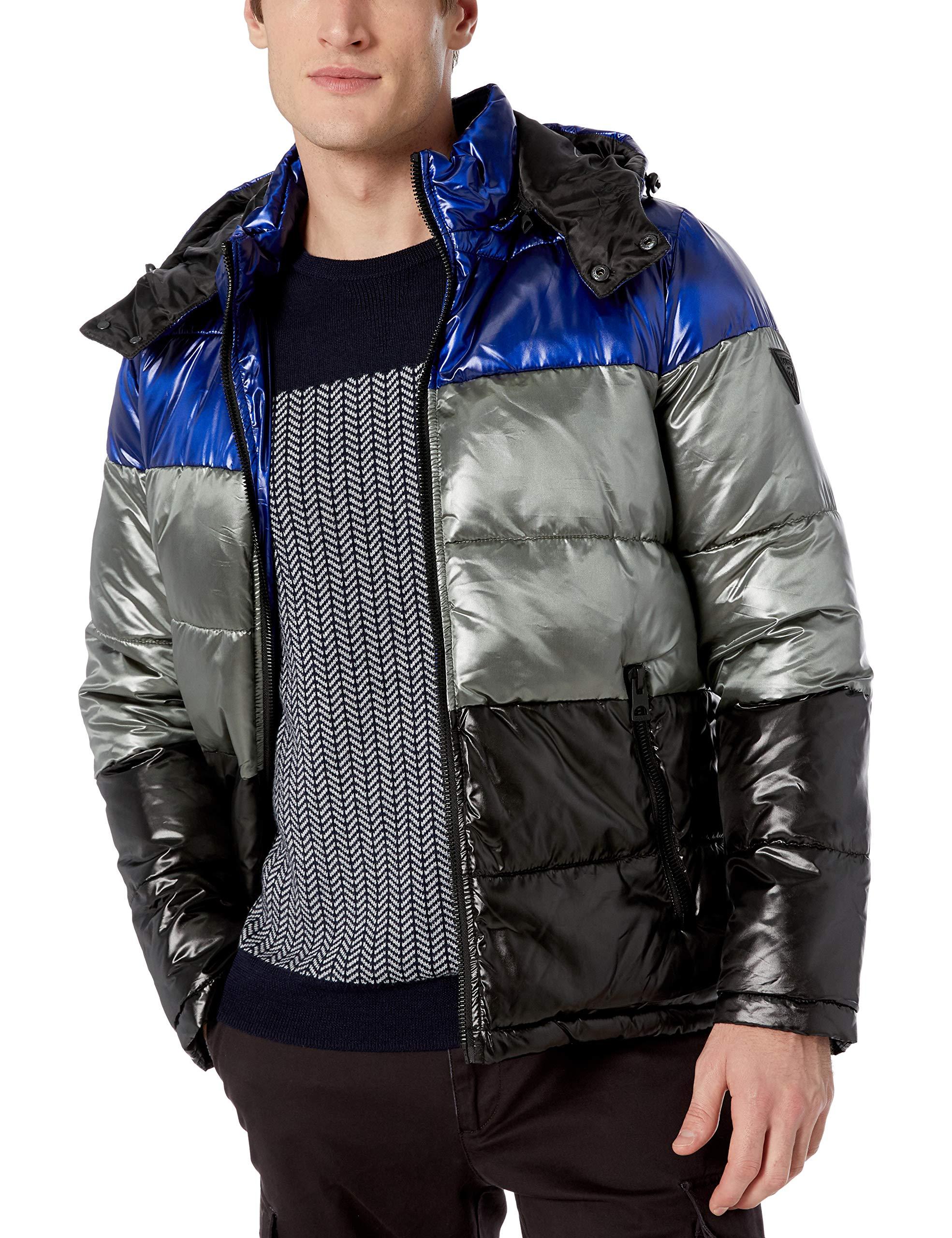 guess color block jacket