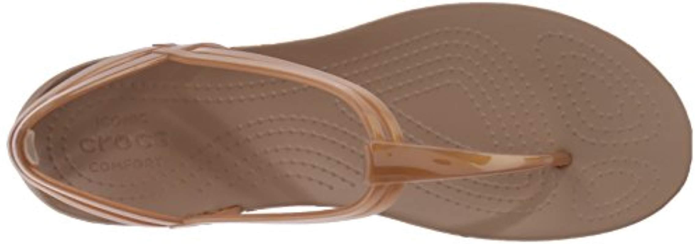 Crocs Isabella T strap Sandals Lyst UK