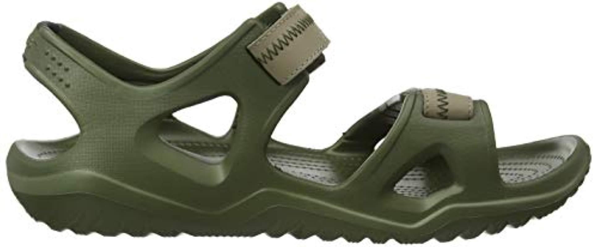 Crocs™ Swiftwater River Sandal in Army Green/Khaki (Green) for Men | Lyst